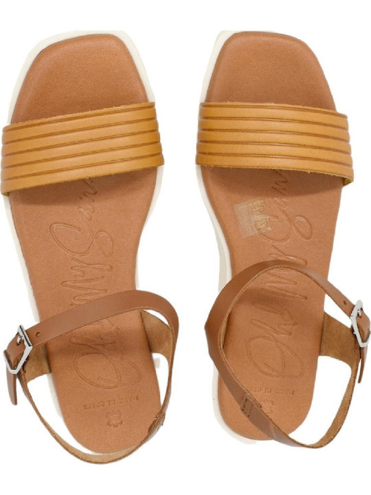 Sandale Casual Damă Anatomici Galbene Din Piele