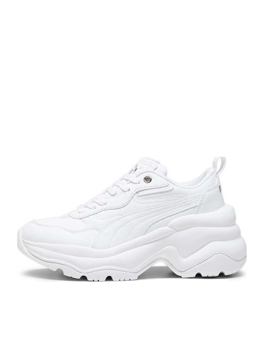 Cilia Γυναικεία Chunky Sneakers Λευκά