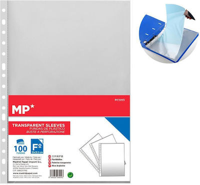 Madrid Papel Plastic Binder Pockets for Documents 100pcs