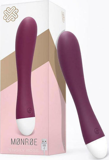 Engily Ross Monroe Vibe Silicone Rechargable Clasic Vibrator 19.1cm Violet
