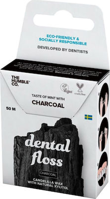 The Humble Co. Natural cu cărbune Ață Dentară firului dentar Mentă 50m 1buc