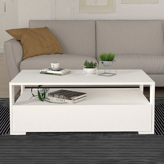 Central Coffee Table Balina White