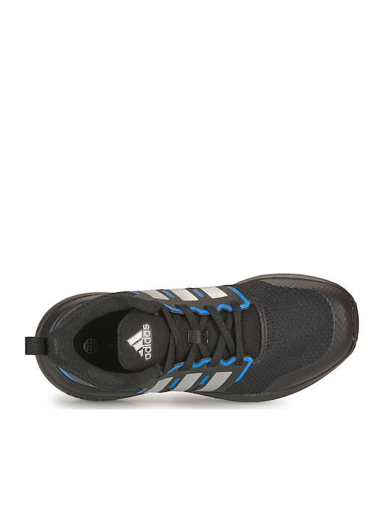 Fortarun FortaRun 2.0 K Wasserdicht Kinder Sportschuhe Laufen mit Schnürsenkeln Core Black / Silver Metallic / Bright Royal