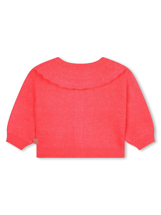 Billieblush Girls Knitted Bolero Jacket with Buttons Fuchsia