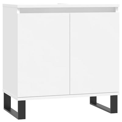 vidaXL Cabinet de baie fără chiuvetă L58xl33xH60cm Alb