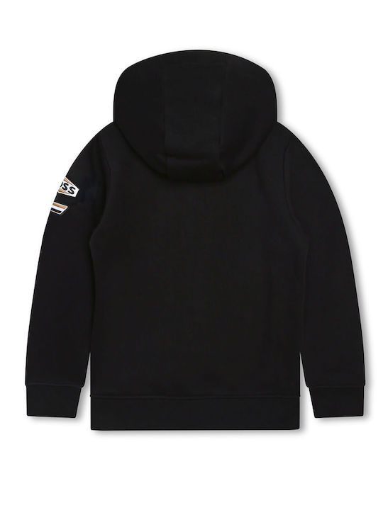 Hugo Boss Hooded Sweatshirt with Zipper Black