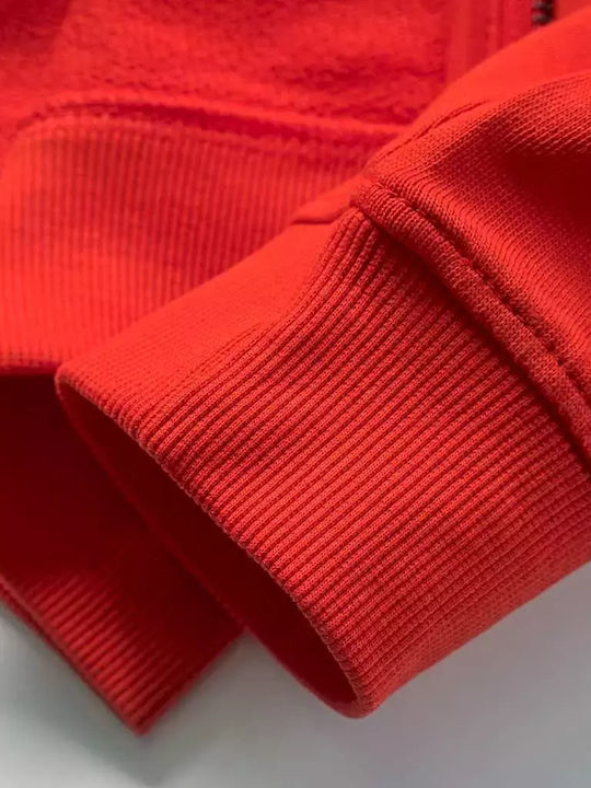 Kids Sweatshirt Cardigan with Hood Orange Active