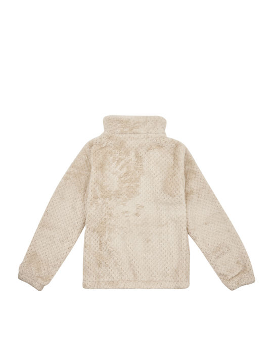 Παιδική Ζακέτα Fleece Μπεζ Sherpa Full