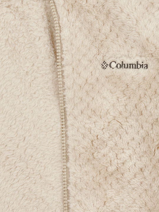 Παιδική Ζακέτα Fleece Μπεζ Sherpa Full