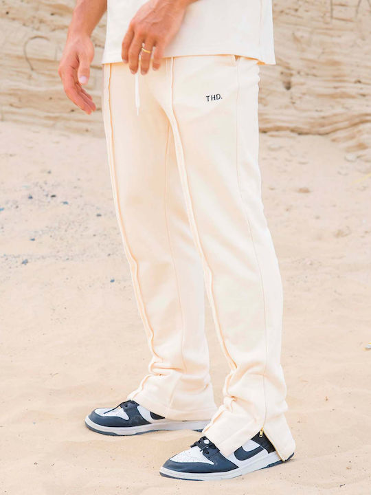 Jogginghose mit Gummizug Beige