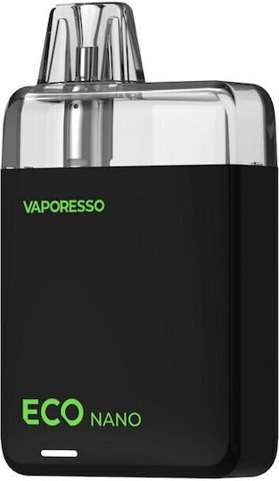 Vaporesso Eco Nano Kit de poduri 6ml cu Baterie Încorporată 1000mAh negru miezul nopții