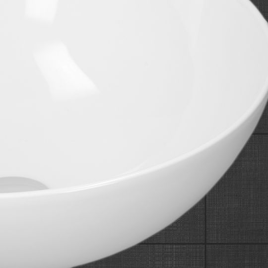ECD Germany Επικαθήμενος Νιπτήρας Κεραμικός 40x40x14.7cm Λευκός