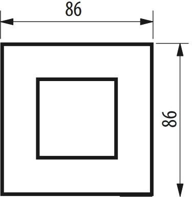Bticino Πλαίσιο Διακόπτη σε Μαύρο Χρώμα R4802BG