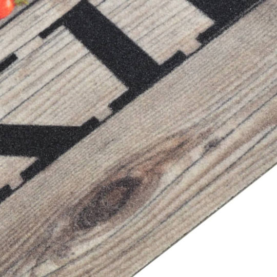 vidaXL Küchenmatte für den Flur mit rutschfestem Unterlage Gray 45x150εκ.