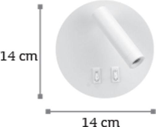 Inlight Monos LED Alb Cald Spot în Culoare Negru