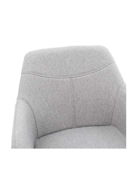 Nasima Dining Room Fabric Armchair Gray 57x58x84cm