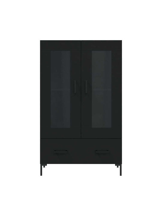 Cabinet pardoseală Negru 69.5x31x115cm