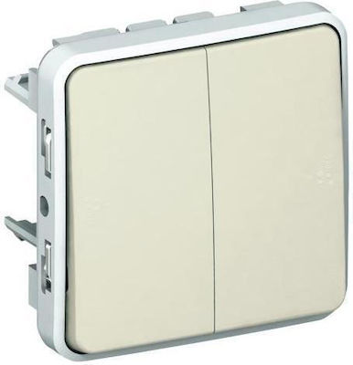 Legrand Plexo 0696 Recessed Electrical Lighting Wall Switch no Frame Basic Aller Retour Waterproof White