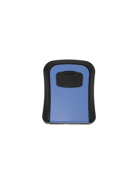 Wall-mounted Combination Key Holder Metallic with Combination Dial 9.5x4x11.5cm