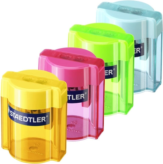 Staedtler Plastic Double Sharpener (Μiscellaneous Colours) 1pcs