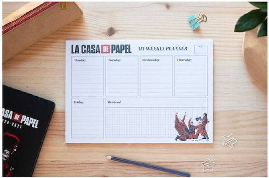 Grupo Erik La Casa De Papel Weekly Planner 21x29cm