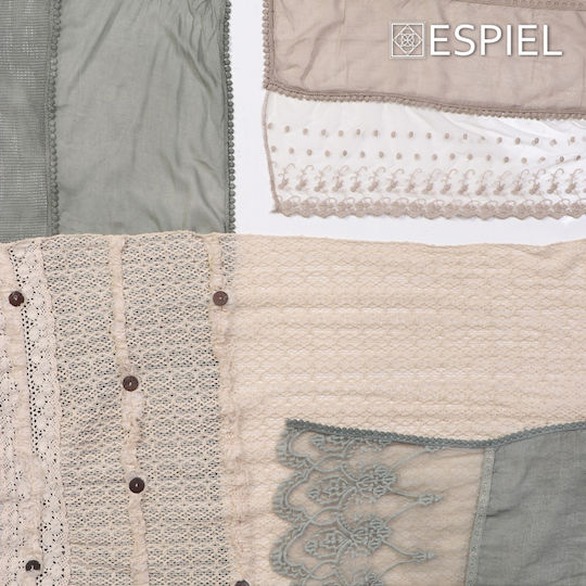 Espiel Läufer mit Spitze Beige 50x190cm