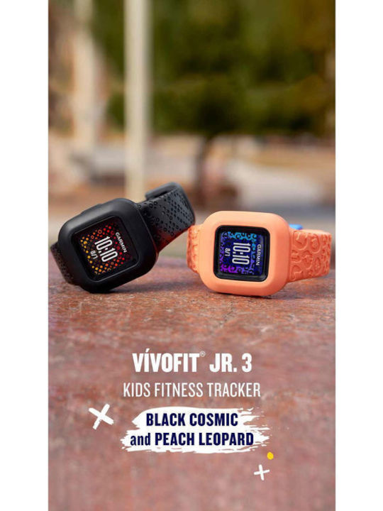 Garmin Kids Digital Watch Vivofit Jr 3 with Rubber/Plastic Strap Orange