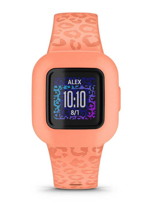 Garmin Kids Digital Watch Vivofit Jr 3 with Rubber/Plastic Strap Orange