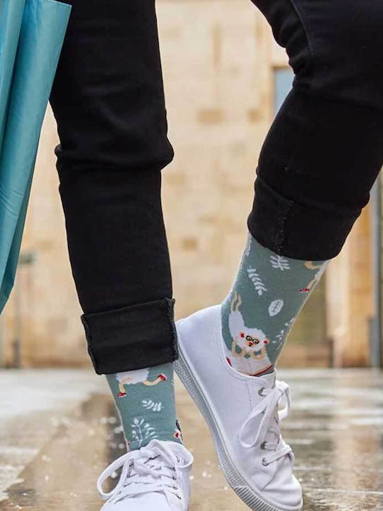 Crazy Socks Femei Șosete Albastru deschis 1Pachet