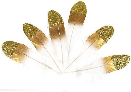 Next 259396 Craft Feathers Gold Set of 18pcs