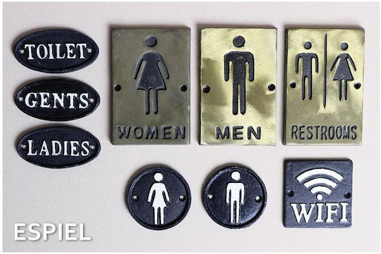 Espiel Plăcuță WC Pentru femei cu Lungime 9.7cm KLI122K6
