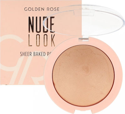 Golden Rose Nude Look Sheer Baked Face Powder Nude Glow 9gr