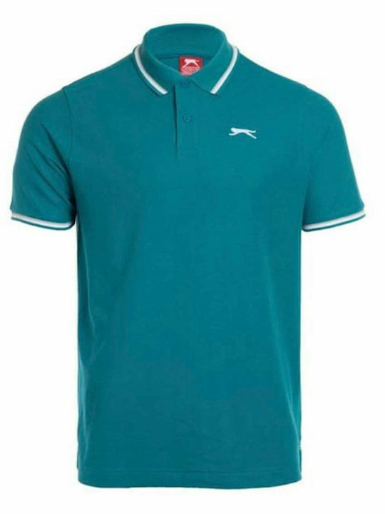 Slazenger Men's Short Sleeve Blouse Polo Petrol Blue