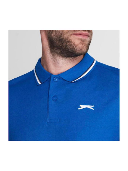 Slazenger Ανδρικό T-shirt Κοντομάνικο Polo Μπλε