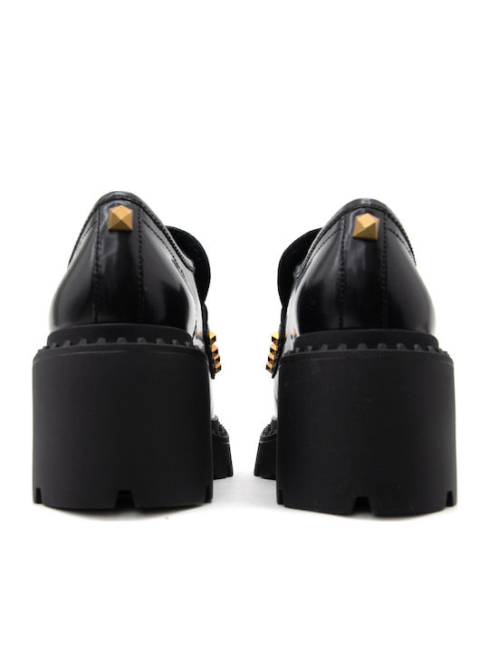Combo A Leather Women's Loafers In Gray Color