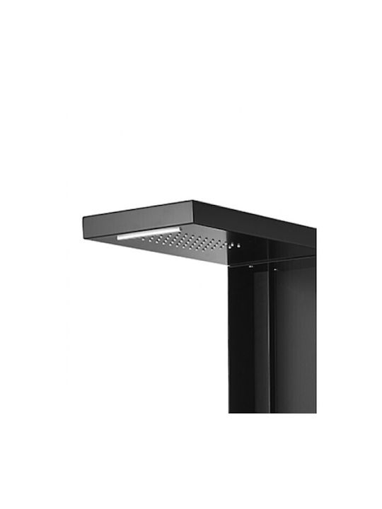 Karag Thassos Duschsäule Mit Hydromassage 120cm Schwarze
