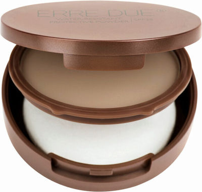 Erre Due Water-Resistant Protective Powder 500 Porcelain SPF25 9.8gr