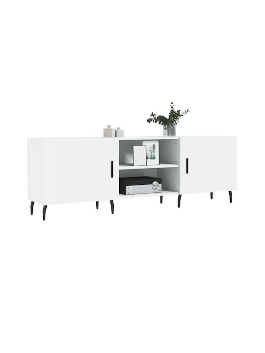 TV-Möbel Hölzernes Weiß L150xB30xH50cm