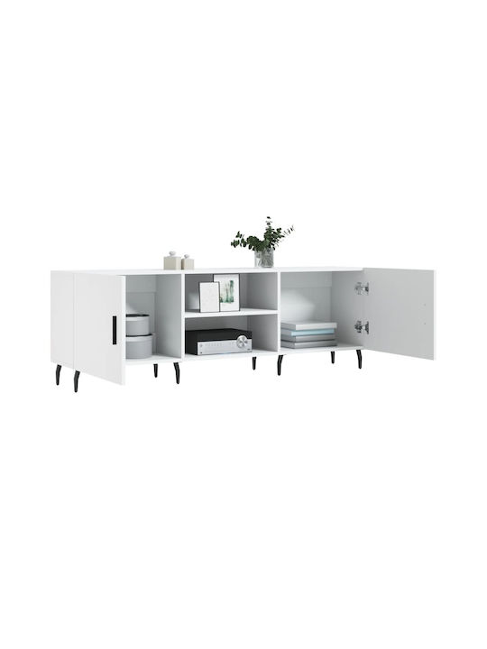 TV-Möbel Hölzernes Weiß L150xB30xH50cm