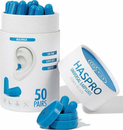 Haspro Multipack Universal Ωτοασπίδες σε Μπλε Χρώμα EPUF5053 50τμχ