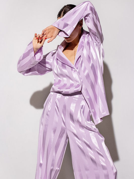 La Lolita Amsterdam Summer Women's Pyjamas Set Lilac Emery
