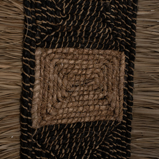 HomeMarkt Wanddekoration Braun aus Korbweide Material 46x8x68cm