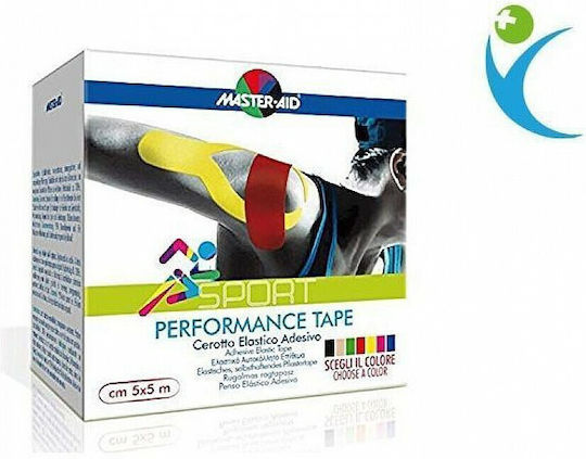 Master Aid Performance Tape Kinesiology Tape 5cm x 5m Blue