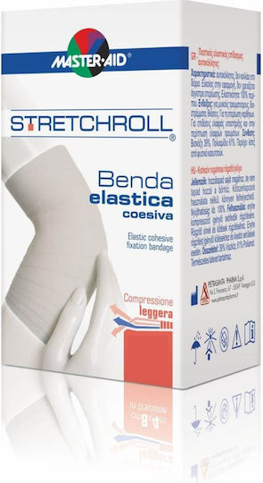 Master Aid Stretchroll Elastic Autoaderentă Bandaj 8cm x 4m