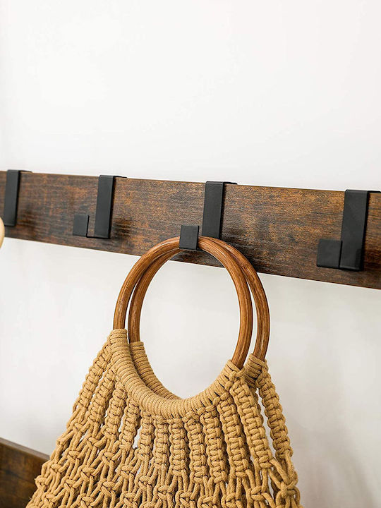Vasagle Floor Garment Rack made of Metal Brown 65x178cm