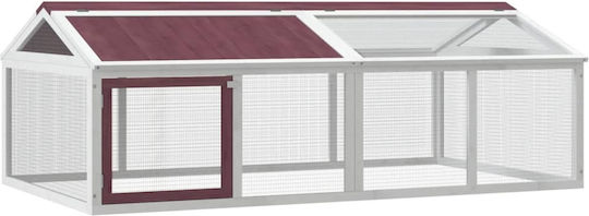 vidaXL 172301 Ξύλινο Κλουβί για Κουνέλια 200x112.5x74εκ.