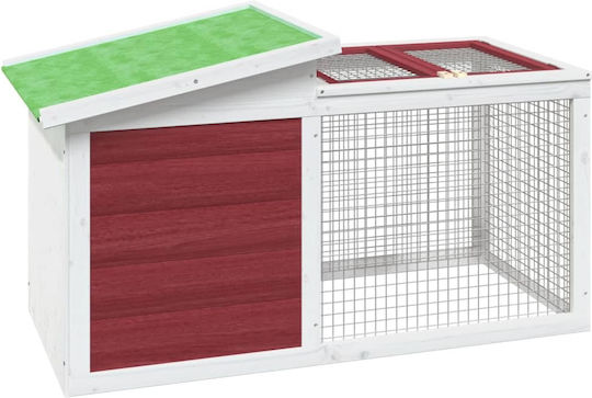 vidaXL 172291 Wooden Cage for Rabbits 100.5x54x55cm