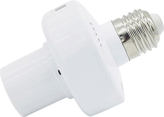 Power Socket with Socket E27 in White color 12375-00500AKE