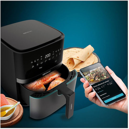 Cecotec Cecofry Full 5500 Connected Pack Air Fryer με Wi-Fi 5.5lt Μαύρο
