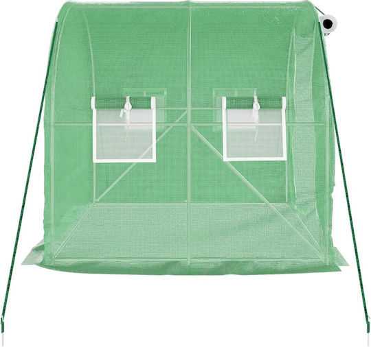 vidaXL 364073 Greenhouse Tunnel with Metal Frame 2x2x2m